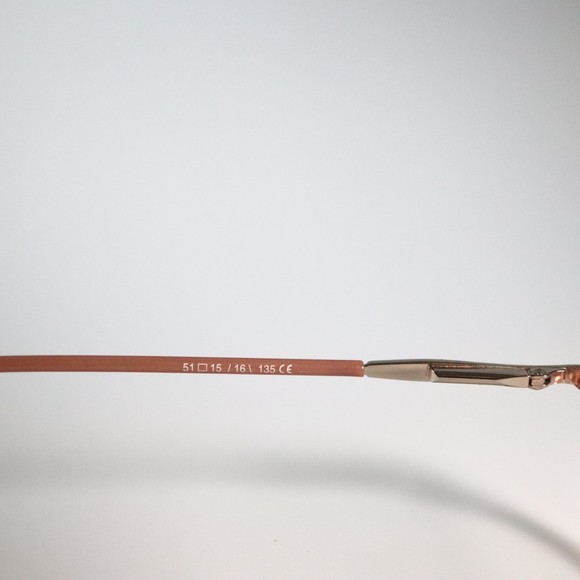 OptiLux 5843 C3 51-15/16\ 135 rose nude brown round eyeglasses frames N7 - Picture 9 of 11